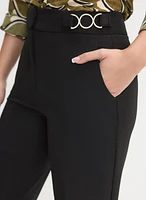 Lauren Ring Insert Straight-Leg Pants