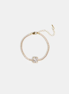 Cubic Zirconia Baguette Bracelet