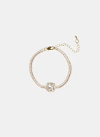 Cubic Zirconia Baguette Bracelet