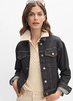 Veste en denim boutonnée