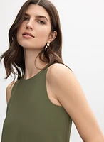 Sleeveless Crepe Blouse