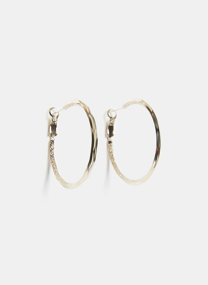 Smooth Hoop Earrings