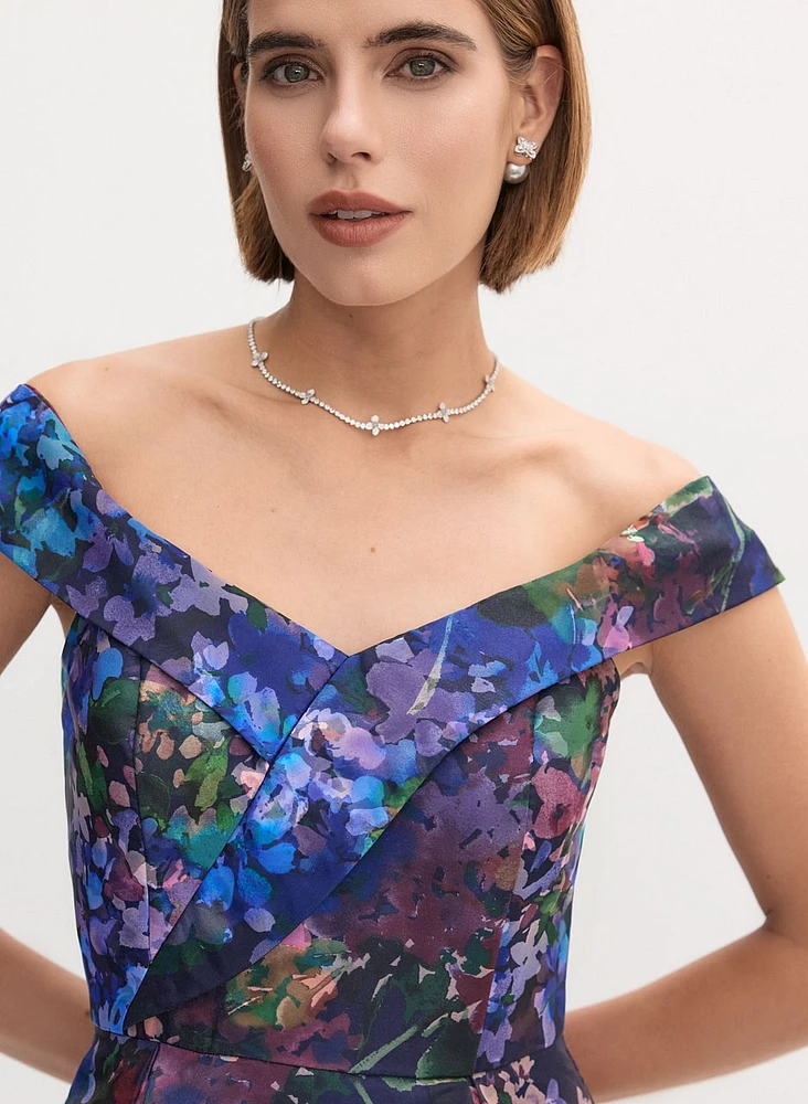 Robe de soirée florale