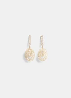 Knot Pendant Drop Earrings