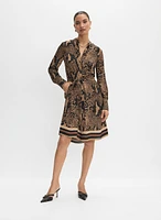 Snakeskin Print Dress