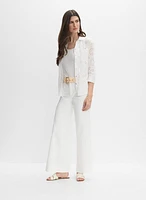 Joseph Ribkoff - Sequined Eyelet Blouse