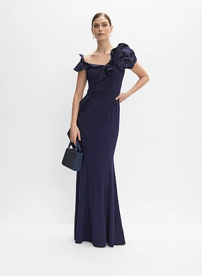 Robe asymétrique à volants