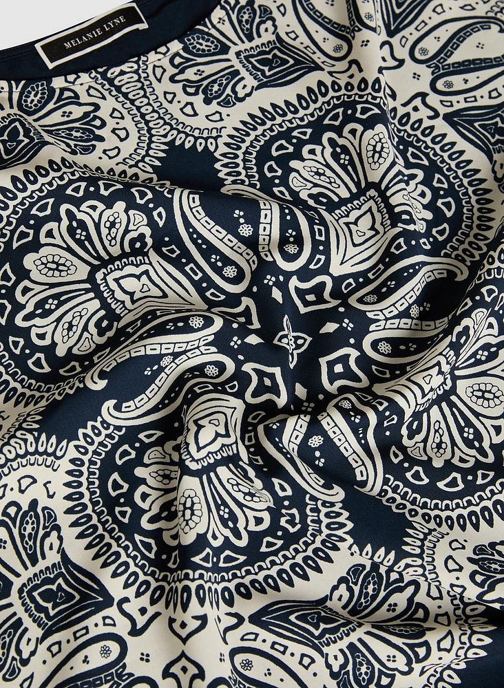 Paisley Print Top