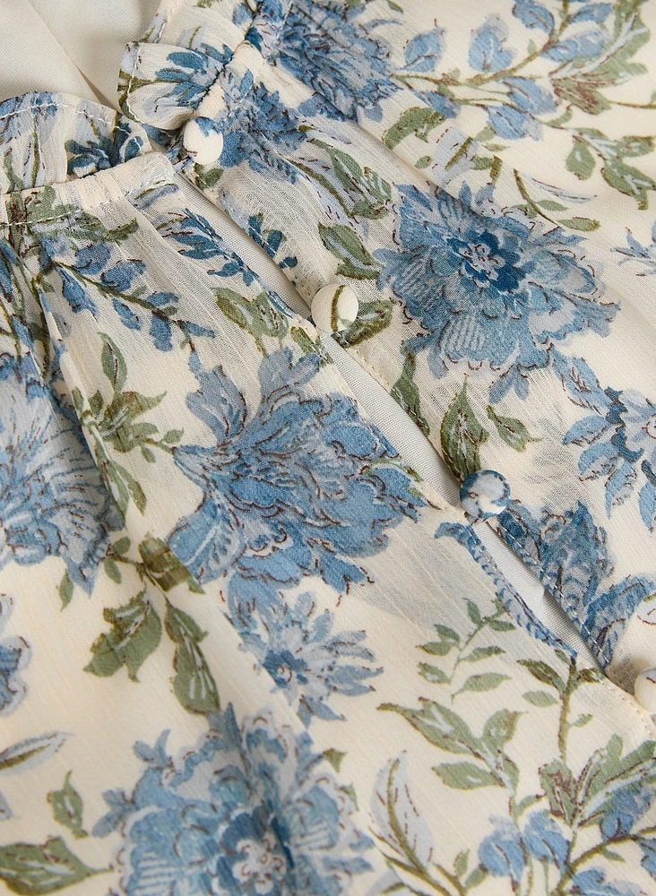 Blouse à motif floral