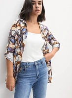 Abstract Print Blouse