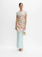 Adrianna Papell - Floral Placement Print Dress