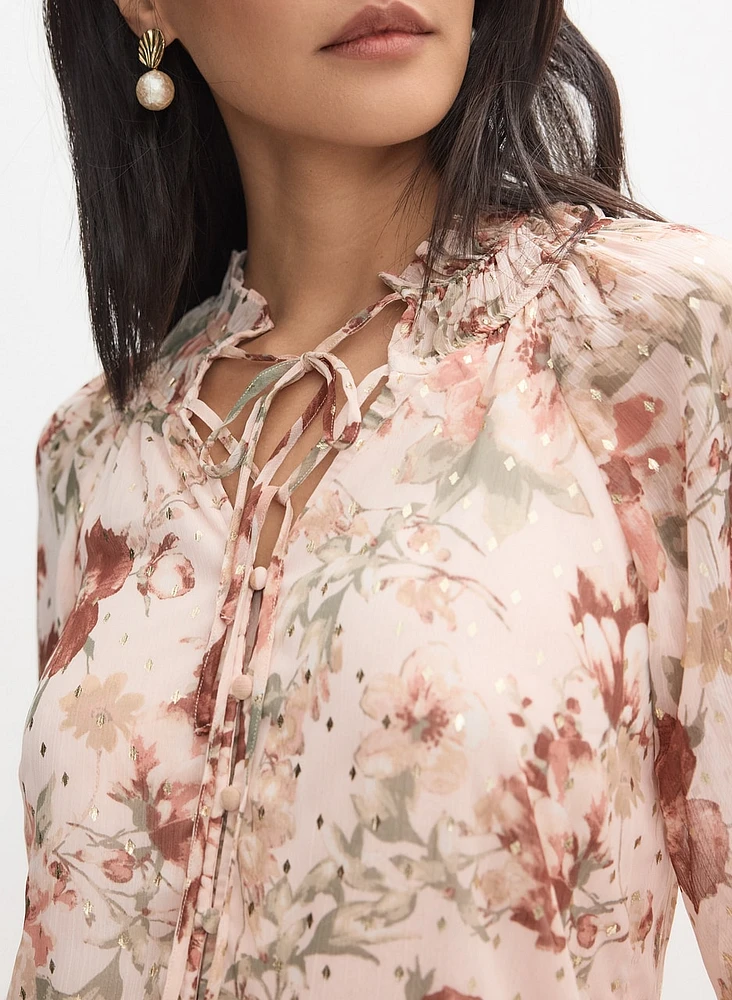 Floral Chiffon Blouse