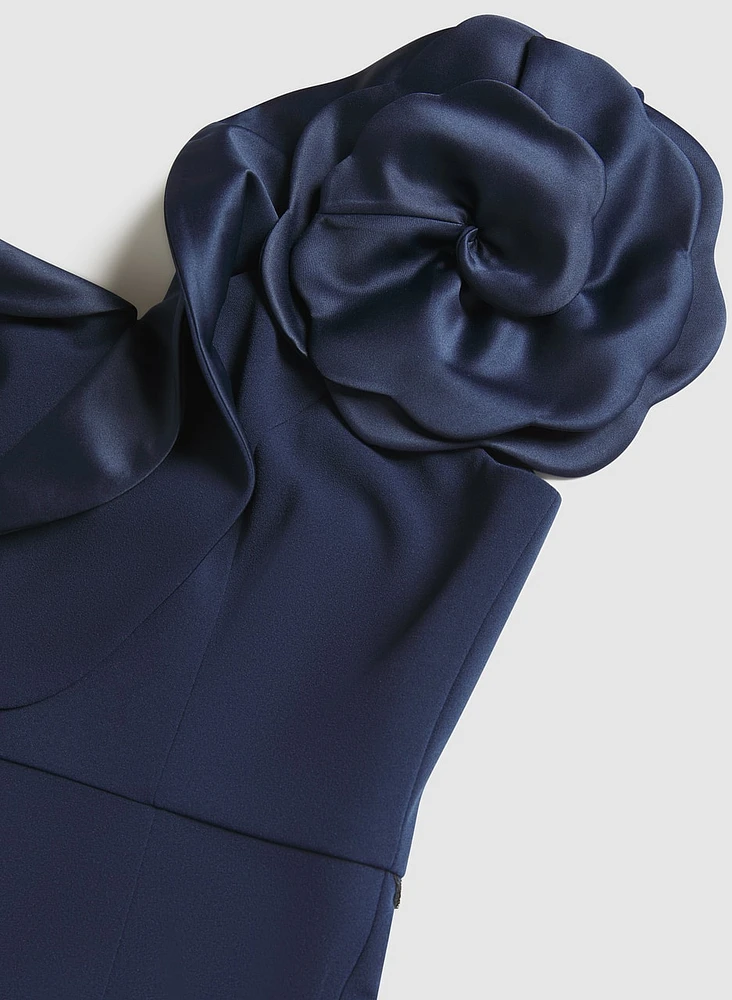 Asymmetrical Ruffle Dress