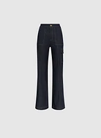 Wide Leg Cargo Jeans