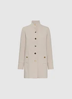 Button Tricotine Coat