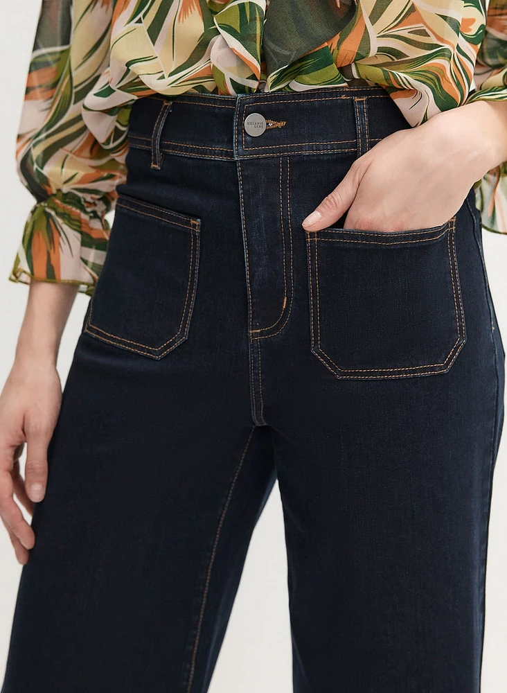 Wide Leg Culotte Jeans