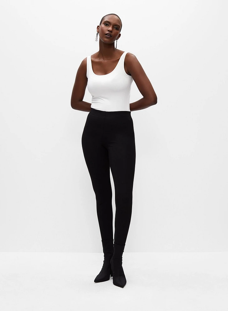 Pantalon jambe étroite à enfiler