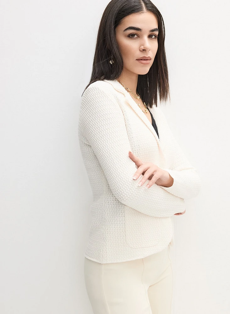 Notch Collar Cardigan