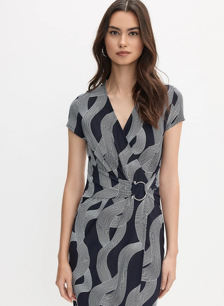 Joseph Ribkoff - Wrap Midi Dress