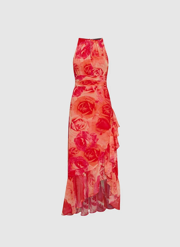 Rose Print Dress