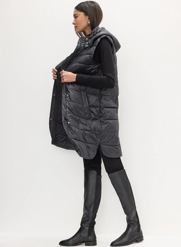 Removable Hood Puffer Vest