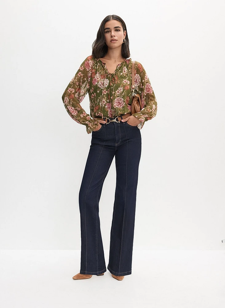 Floral Chiffon Blouse