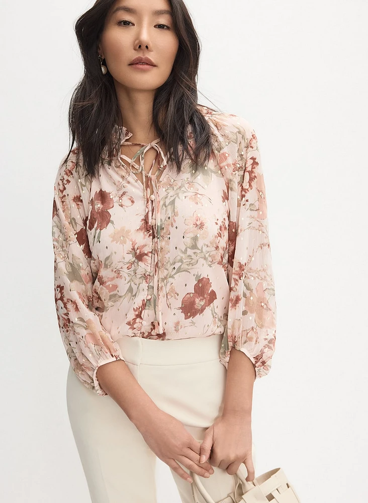 Floral Chiffon Blouse