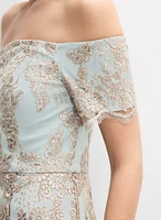 Lace Overlay Dress
