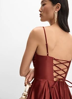 Satin Corset Gown