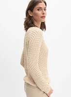Pull en tricot texturé