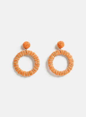 Raffia Ring Earrings