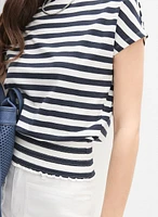 Smocked Hem T-Shirt