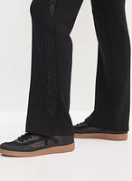 Pantalon à jambe droite paillettes