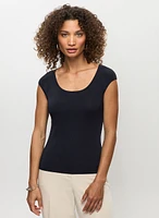 Fitted Cap Sleeve Top