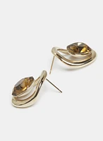 Glass Stone Earrings