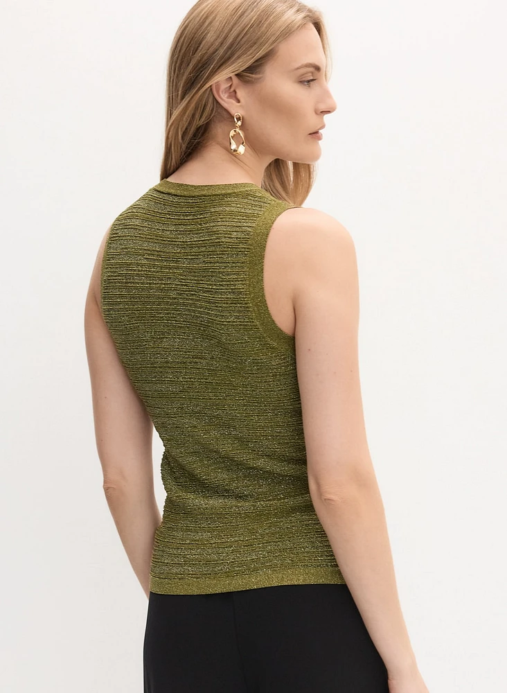 Camisole en tricot métallisé