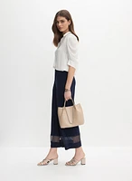 Joseph Ribkoff - Sheer Hem Pants