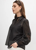 Lace Cotton Voile Blouse