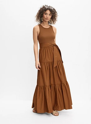 Robe maxi étagée