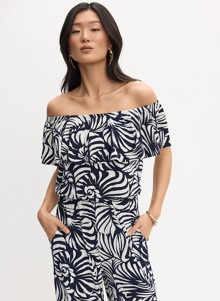 Palm Print Jumpsuit