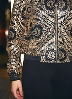 Sequin Embellished Bomber