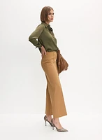 Wide Leg Culotte Pants