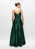 Corset Style Satin Gown