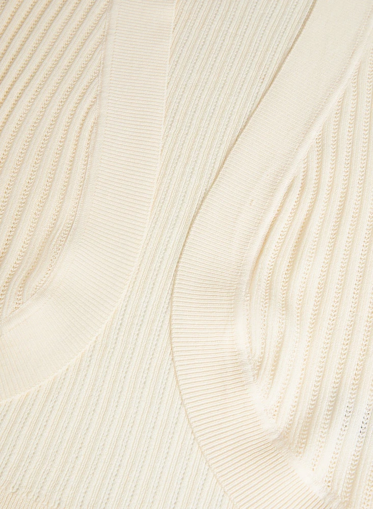 Pointelle Knit Bolero