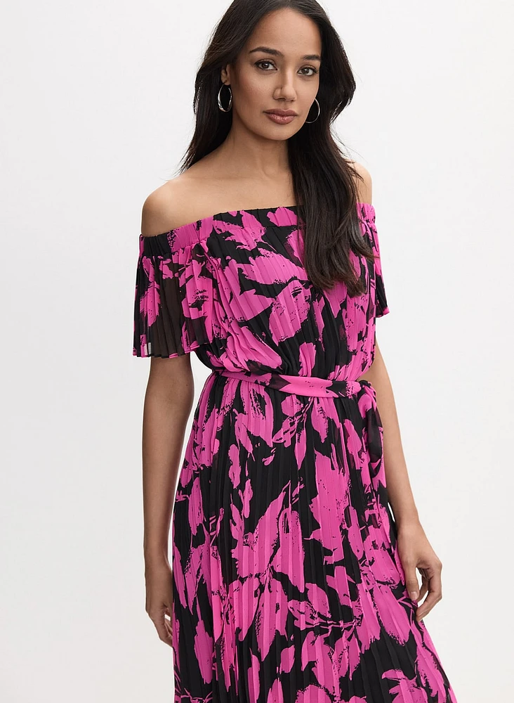 Joseph Ribkoff - Pleated Floral Dress