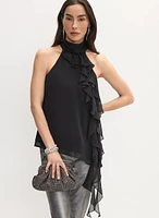 Sleeveless Chiffon Blouse