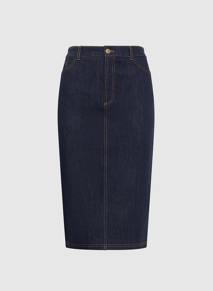 Denim Pencil Skirt