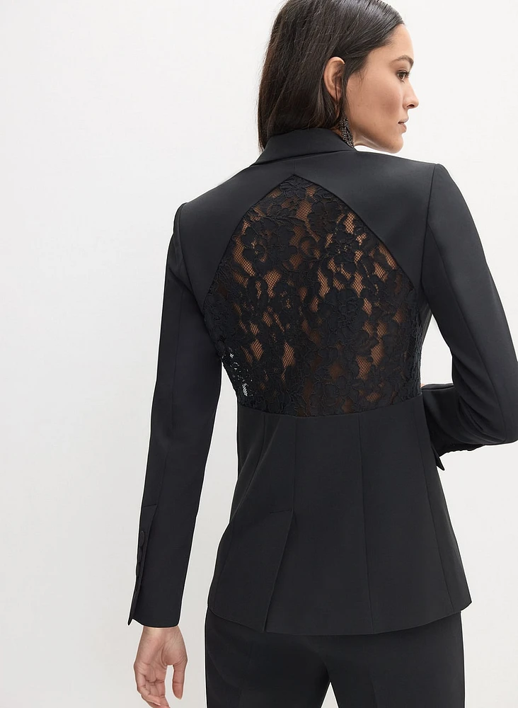 Lace Insert Jacket