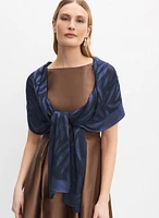 Jacquard Leaf Scarf