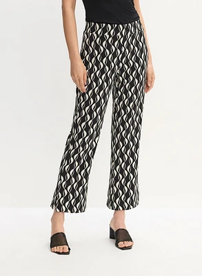 Joseph Ribkoff - Geometric Print Flare Leg Pants